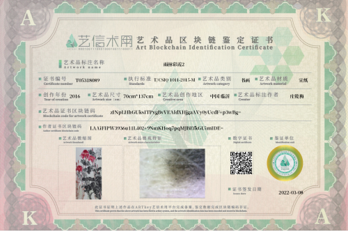 雨林彩霞2-证书
