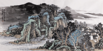门外平湖新雨过