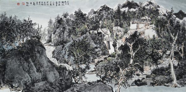 引来绿水归池沼