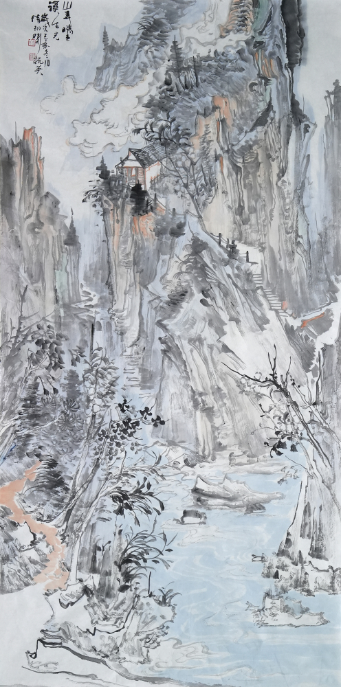 山弄晴色溪生光