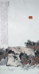 临风听蝉图