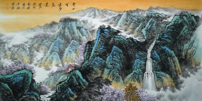 云山带尽梦里景