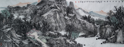 泉声带雨出溪林