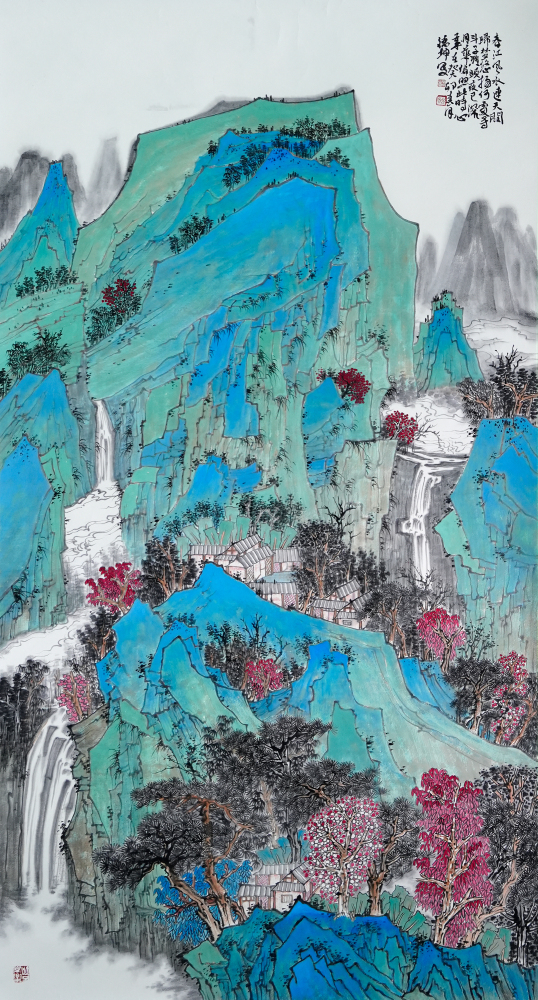 春江风水连天阔