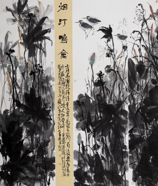 烟汀鸣禽