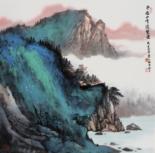 云过山峰