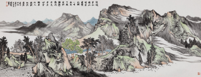 径暖草如积山晴花更繁