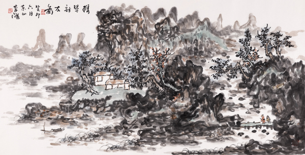 携琴访友图