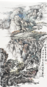 红树青林带暮烟