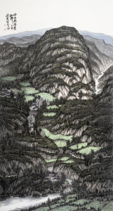 山深林幽有孤村