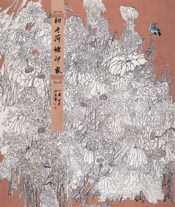 初冬荷塘印象