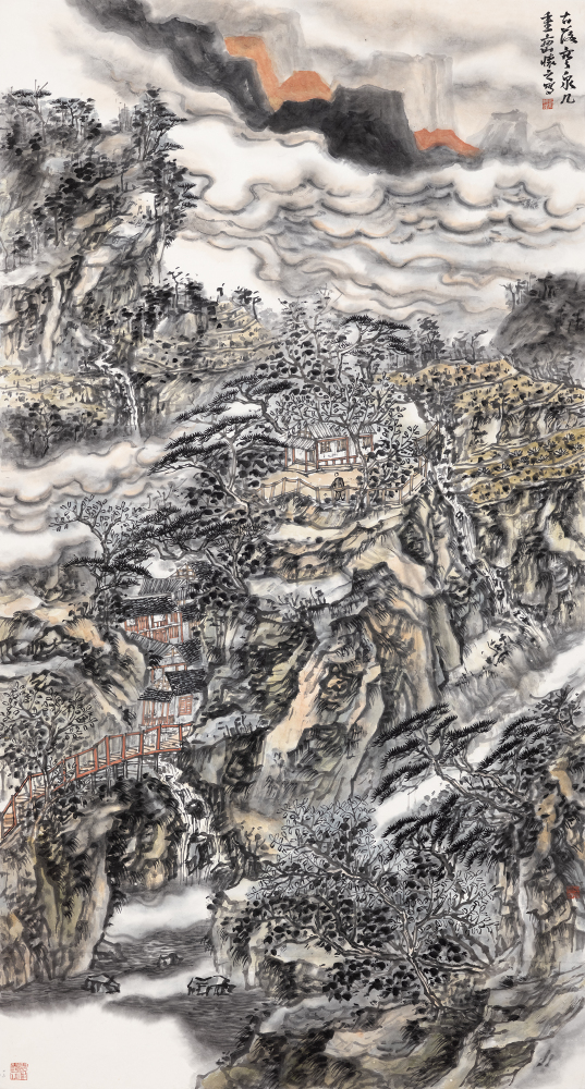 古落寒泉几重峦
