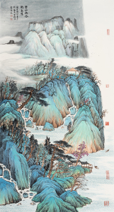 云山幽谷听泉鸣