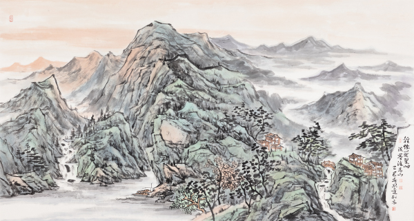 轻烟笼翠岫