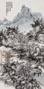 秋山读书图