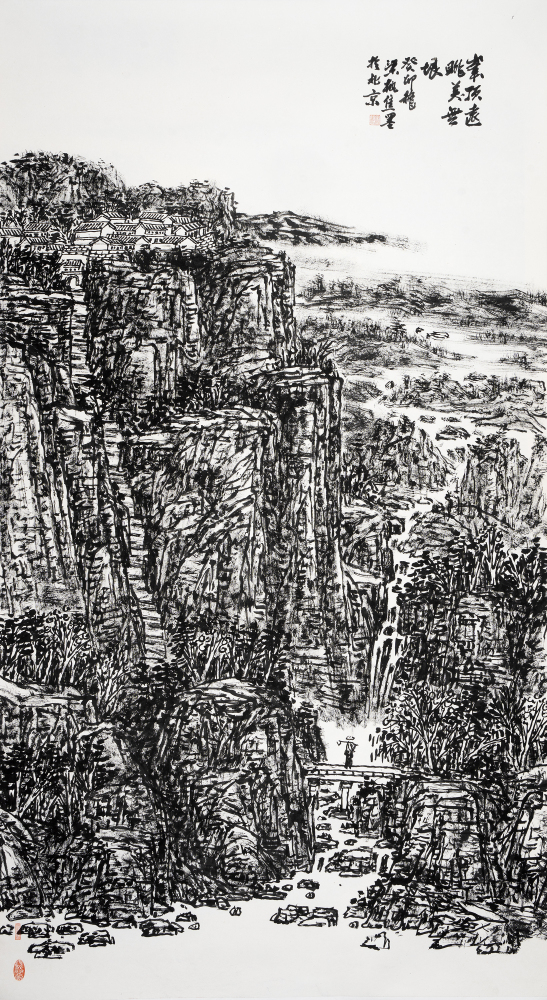 峯顶远眺美无垠