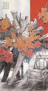 闲倚斜阳逞俊姿