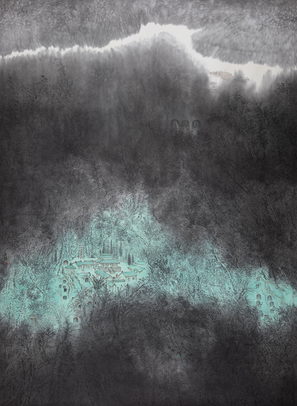 泾上千尺水