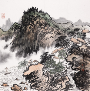 春江放舟