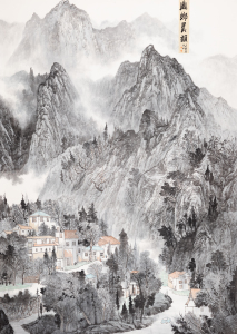 山乡晨韵