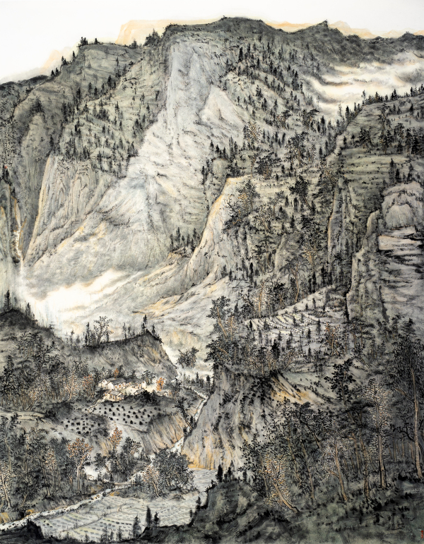 笔含春意山水间