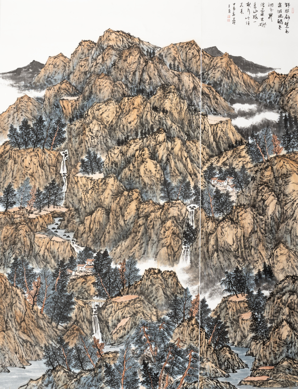 山碧翠色寄晴空