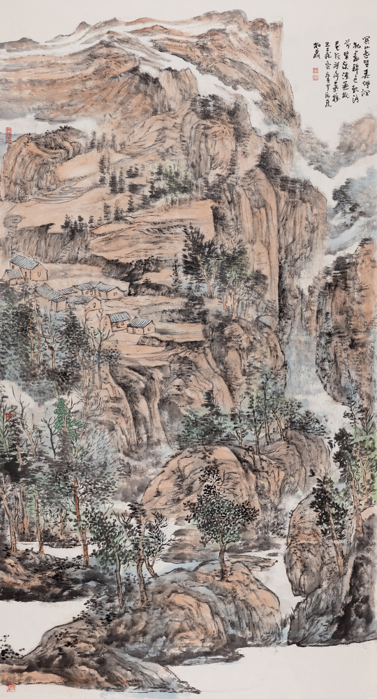关山遥望图