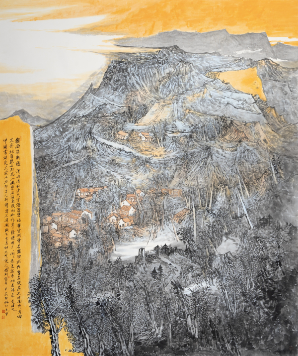朝雨染新绿