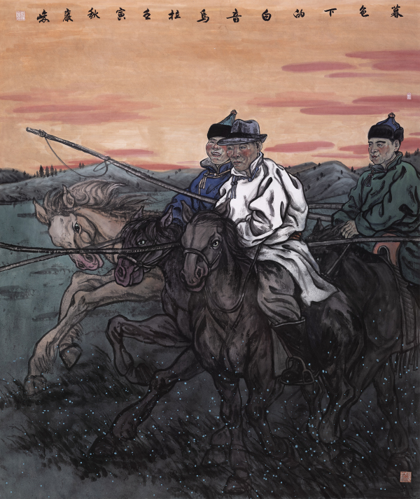 暮色下的白音乌拉