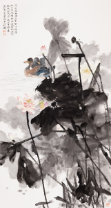 荷花池畔景如画