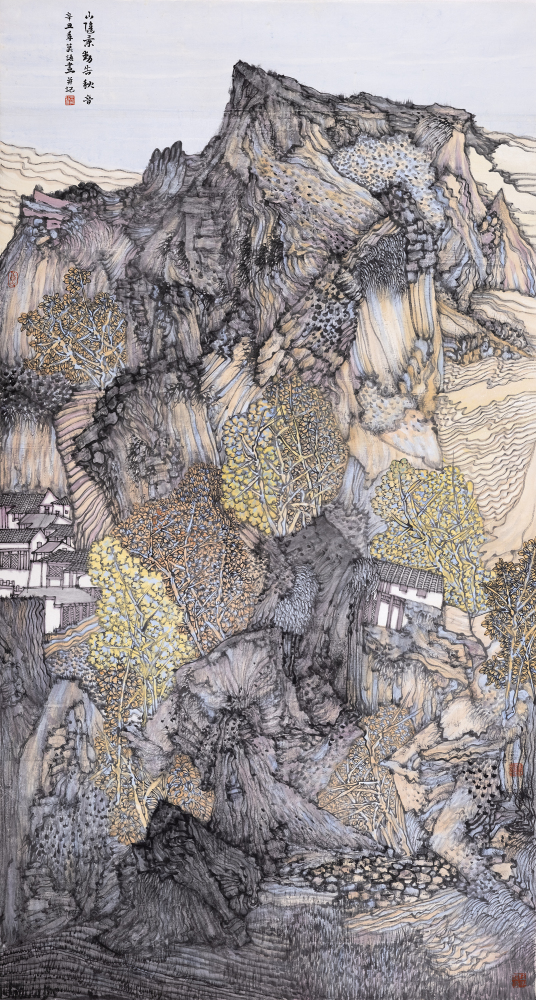 山随景动告秋音