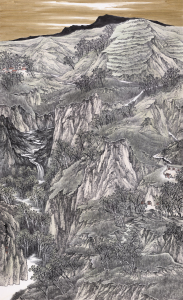 泉落青山半出云