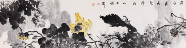 露冷莲房坠粉红