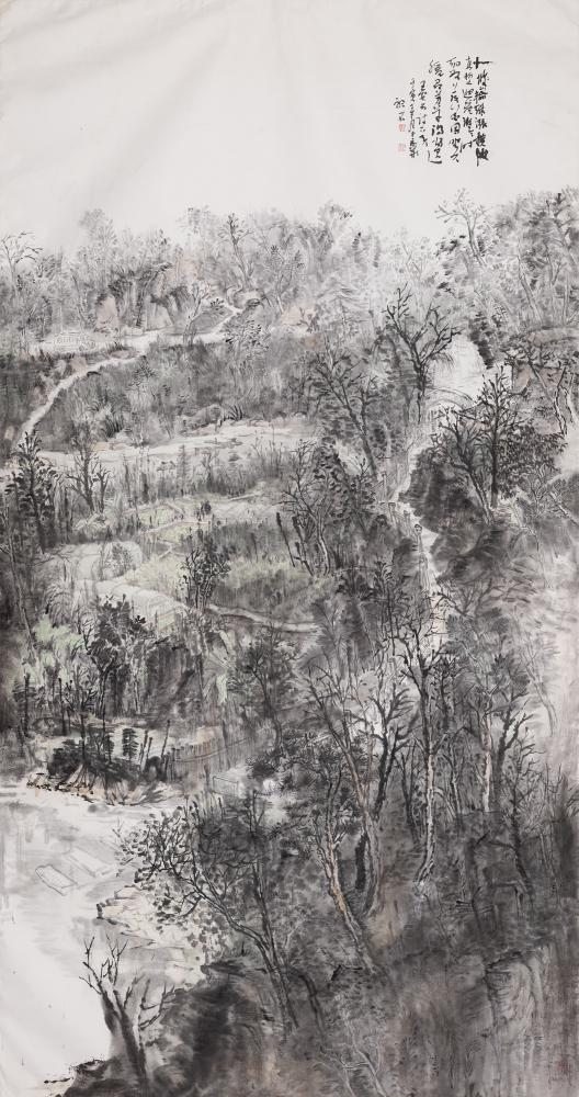 北山输绿涨横池