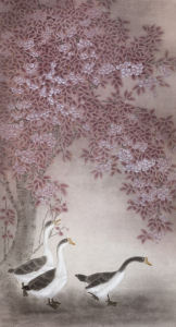 唯见花径墨迹留