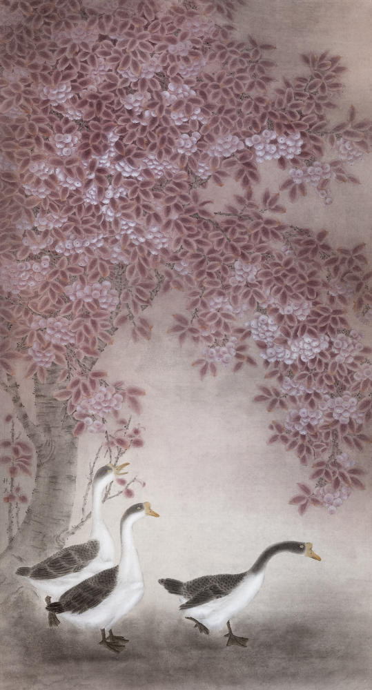 唯见花径墨迹留