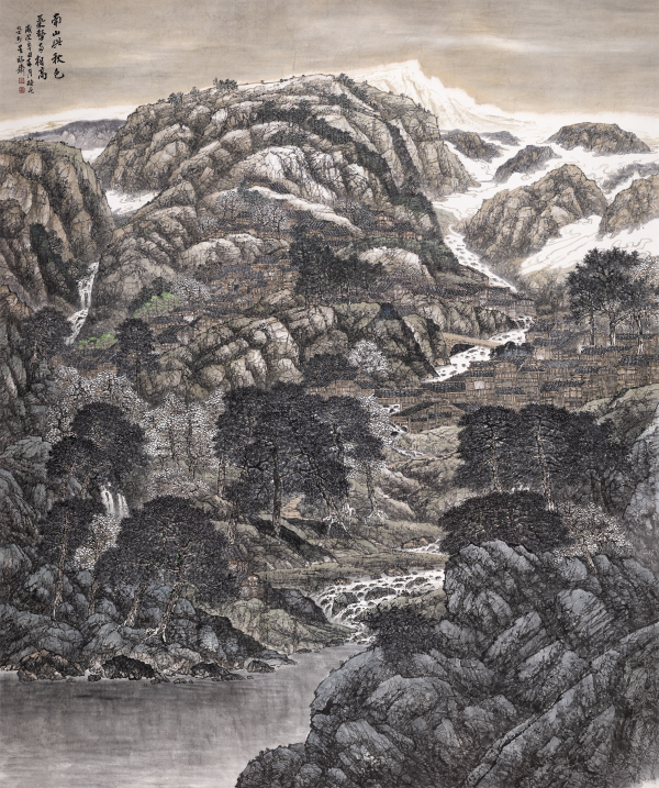 南山与秋色、气势两相高