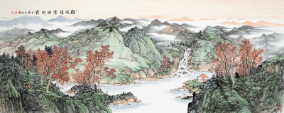 雄风祥云映朝霞