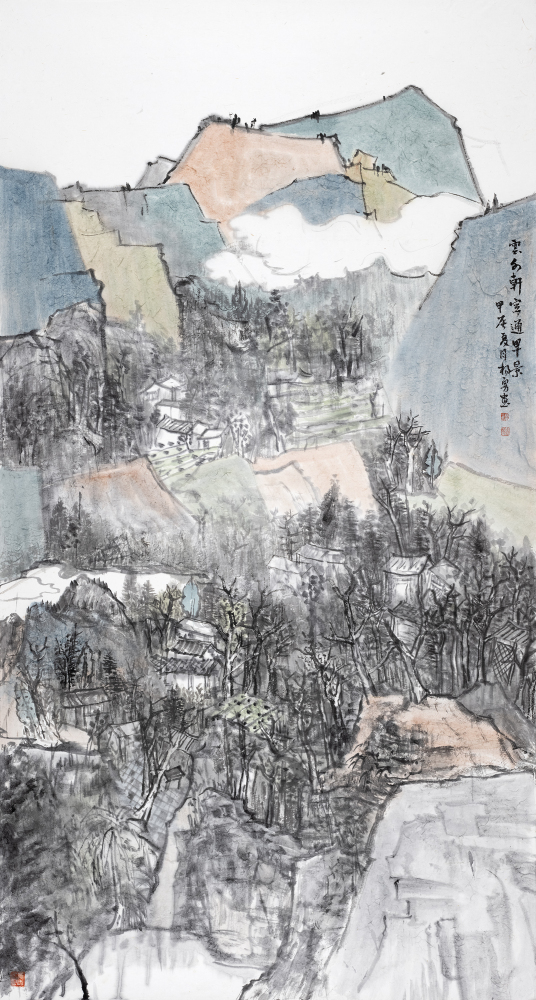 云外轩窗通早景