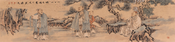 山中人读古时书