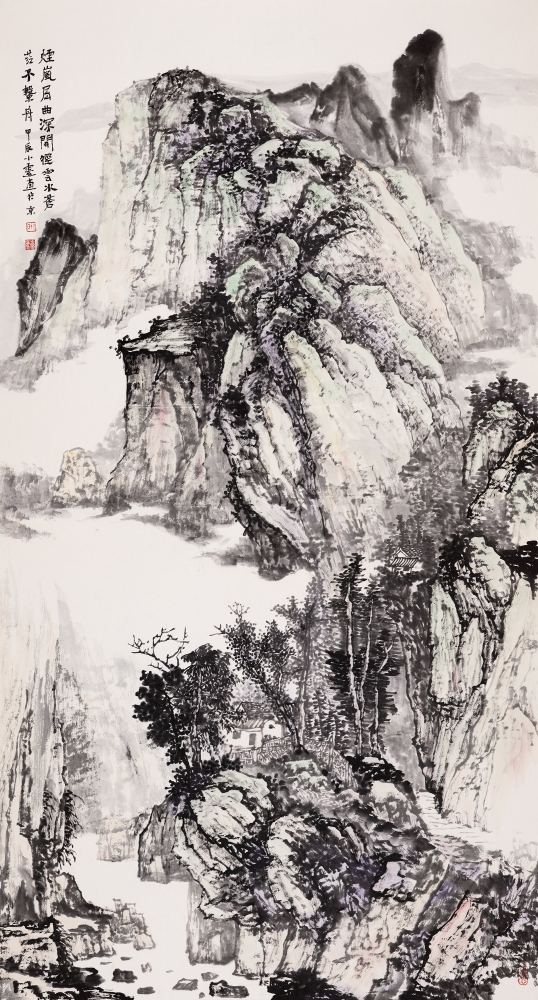 烟岚屈曲深开径