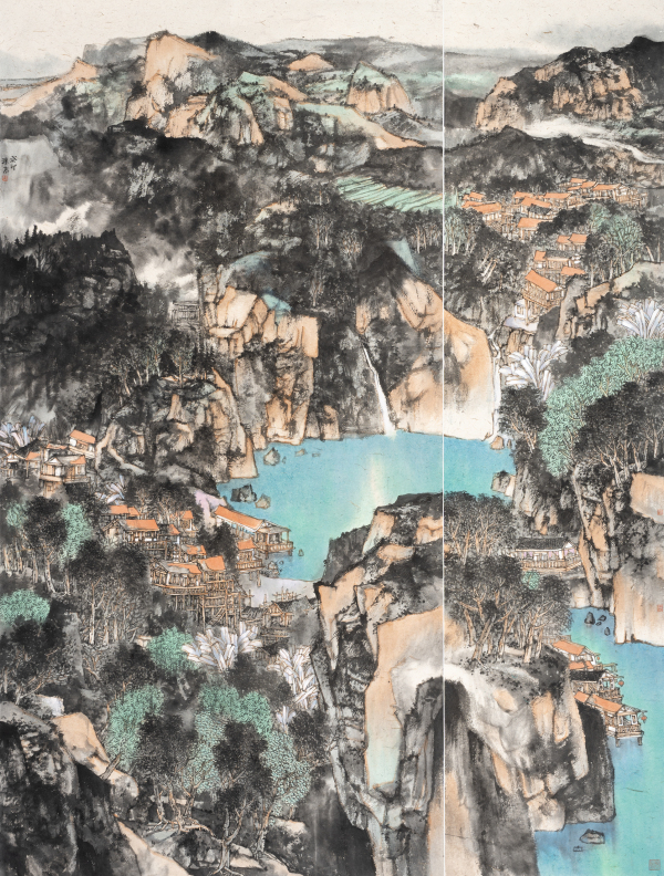 一溪流水碧横琴