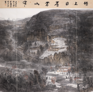 塬上日暮苍山寒