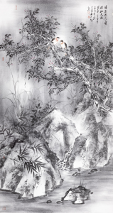 清泉溪石上