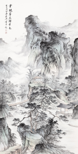 云绕峰峦增秀色