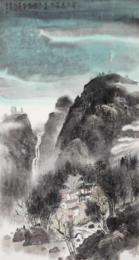 浮天水送无穷处