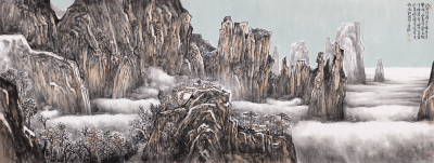 终南积雪图