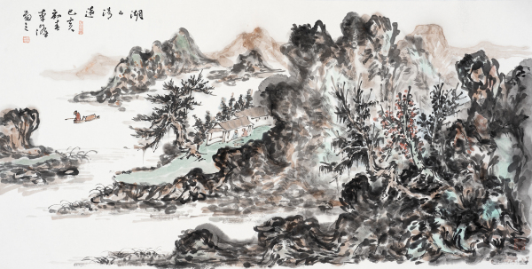 湖山清远图
