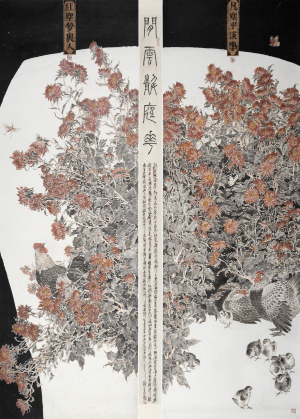 闲云静庭花