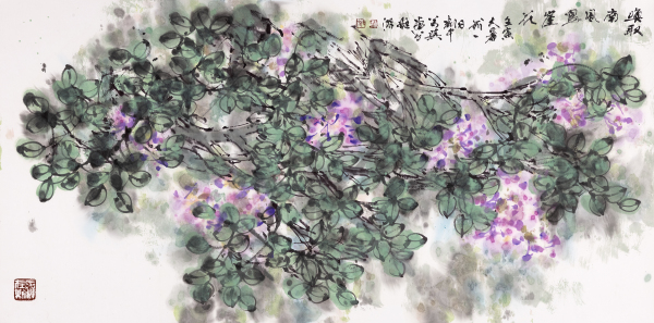 唤取南风写崖花